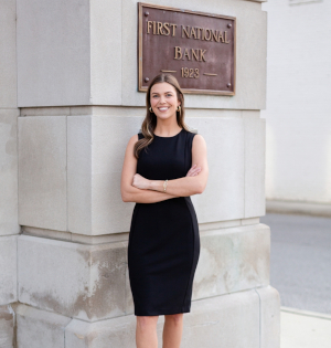 Professional headshot of Haile Adams, a client services associate on First National Bank of Middle Tennessee's wealth management team.