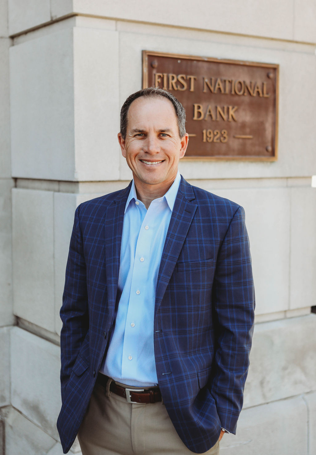 A photo of Pieter J. van Vuuren, President and CEO of the Company and First National Bank.